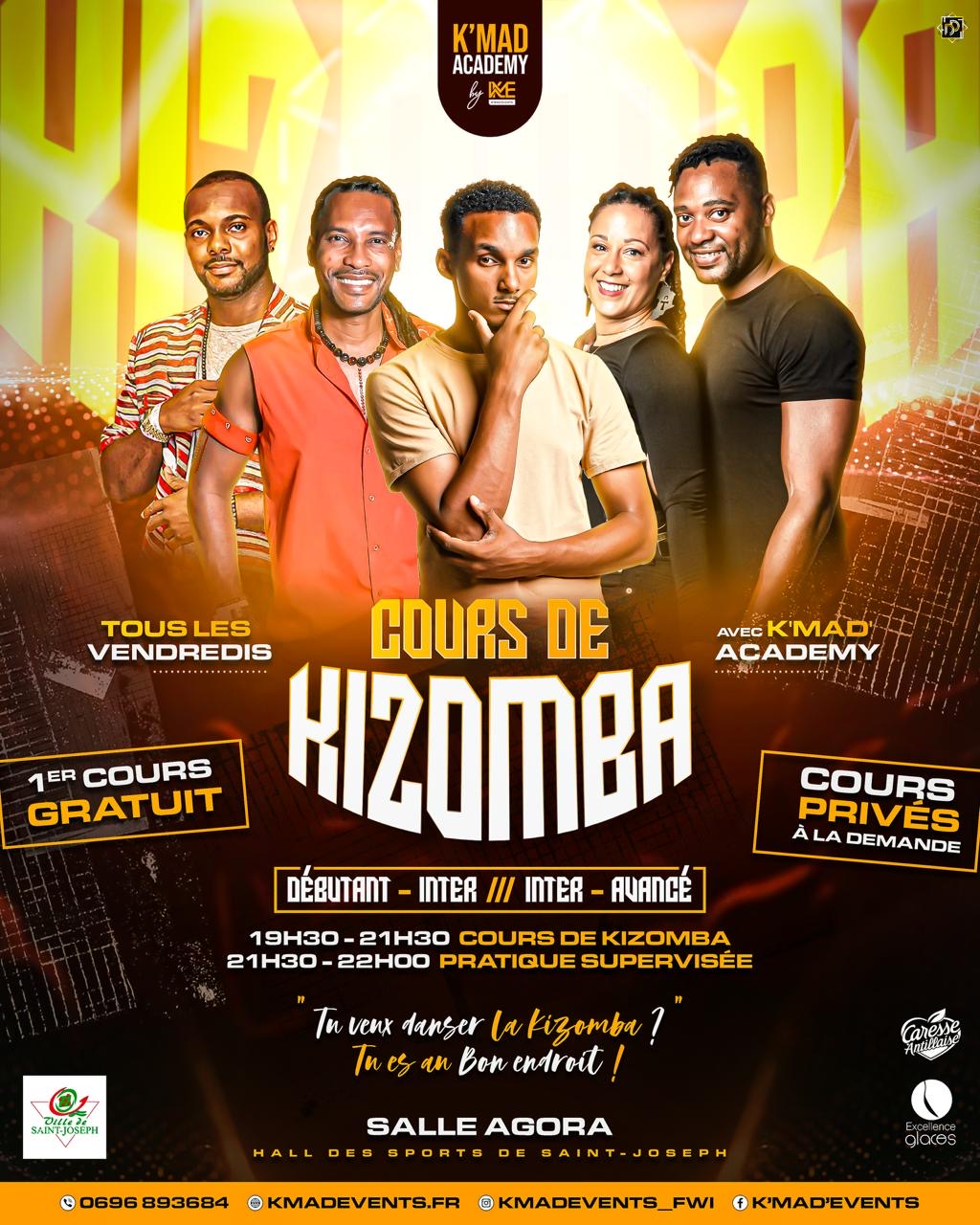 Cours de Kizomba by K'MAD'Academy - Salle Agora