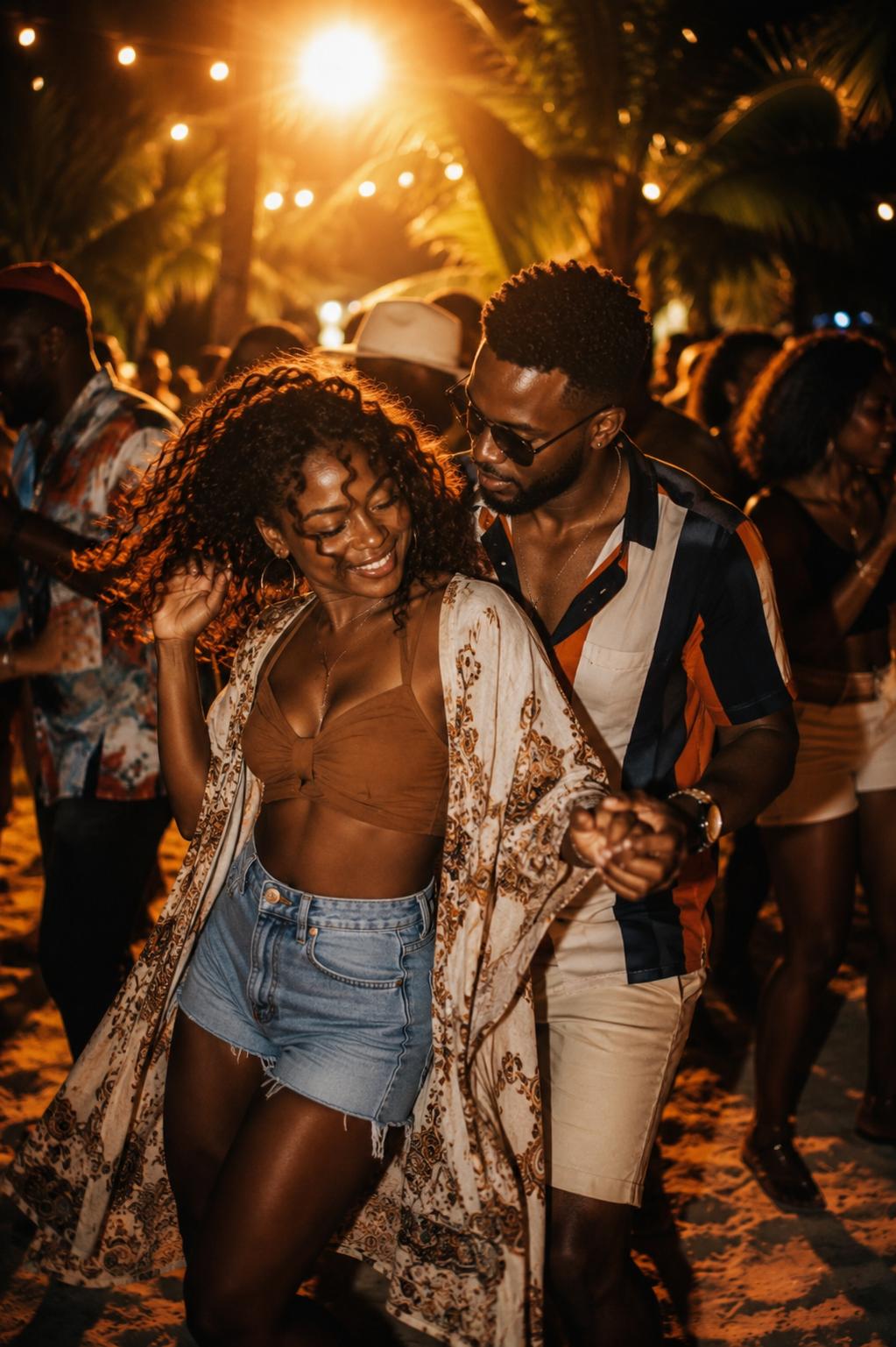 Couple dansant la kizomba lors d'une soirée K'Mad'Academy